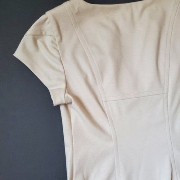 Diane Von Furstenberg cream fitted dress - Picture 10 of 13